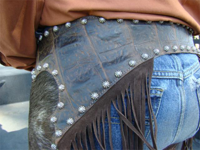 Leather show chaps